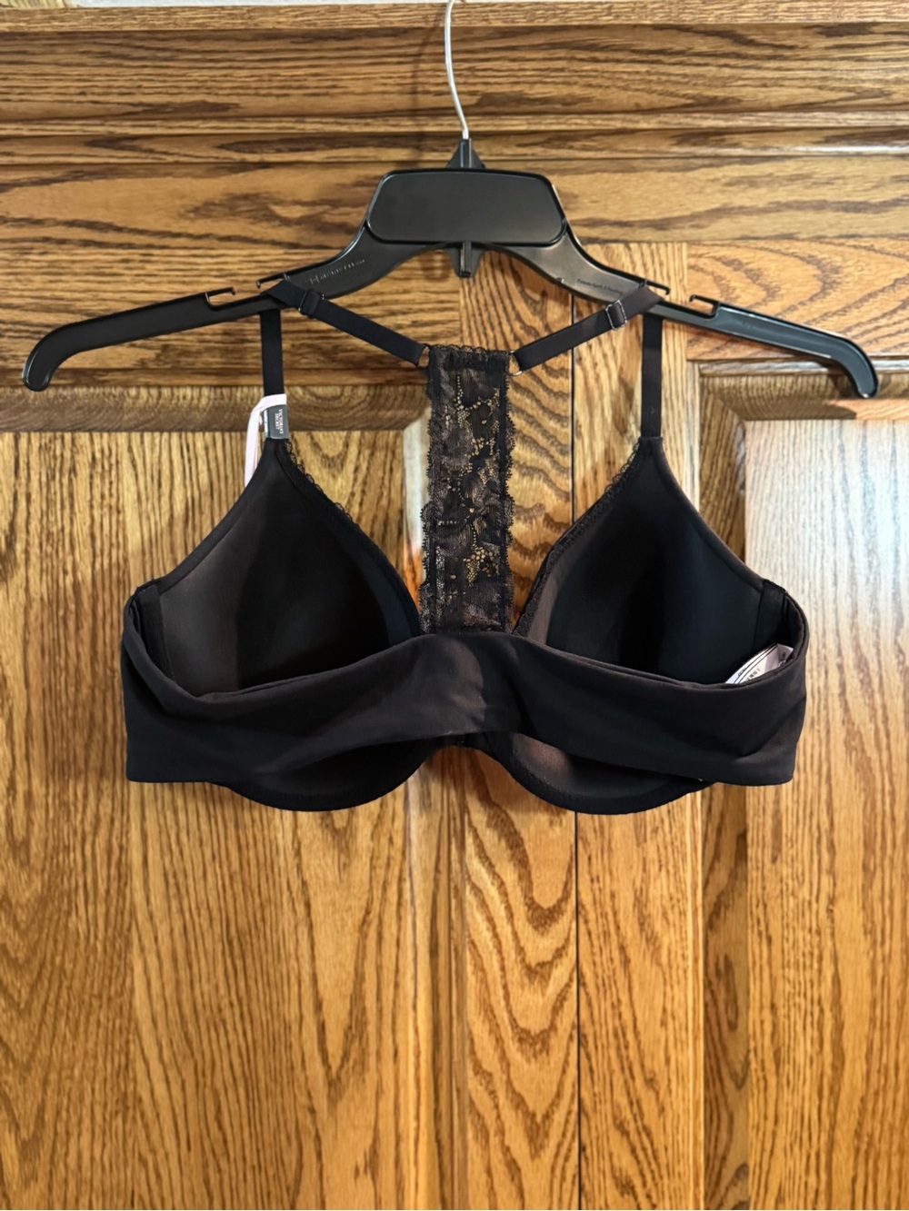 Victoria's Secret Black Lace Racerback Underwire Bra - Picture 2 of 5